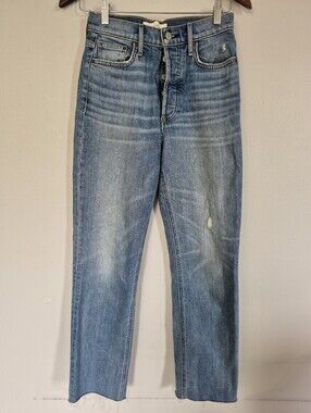 Denim Forum Aritzia The Arlo High Rise Straight Size 25
